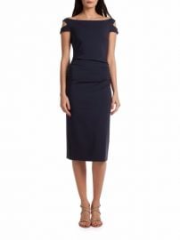 Trina Turk Off the Shoulder Enliven Sheath Dress at Lord & Taylor